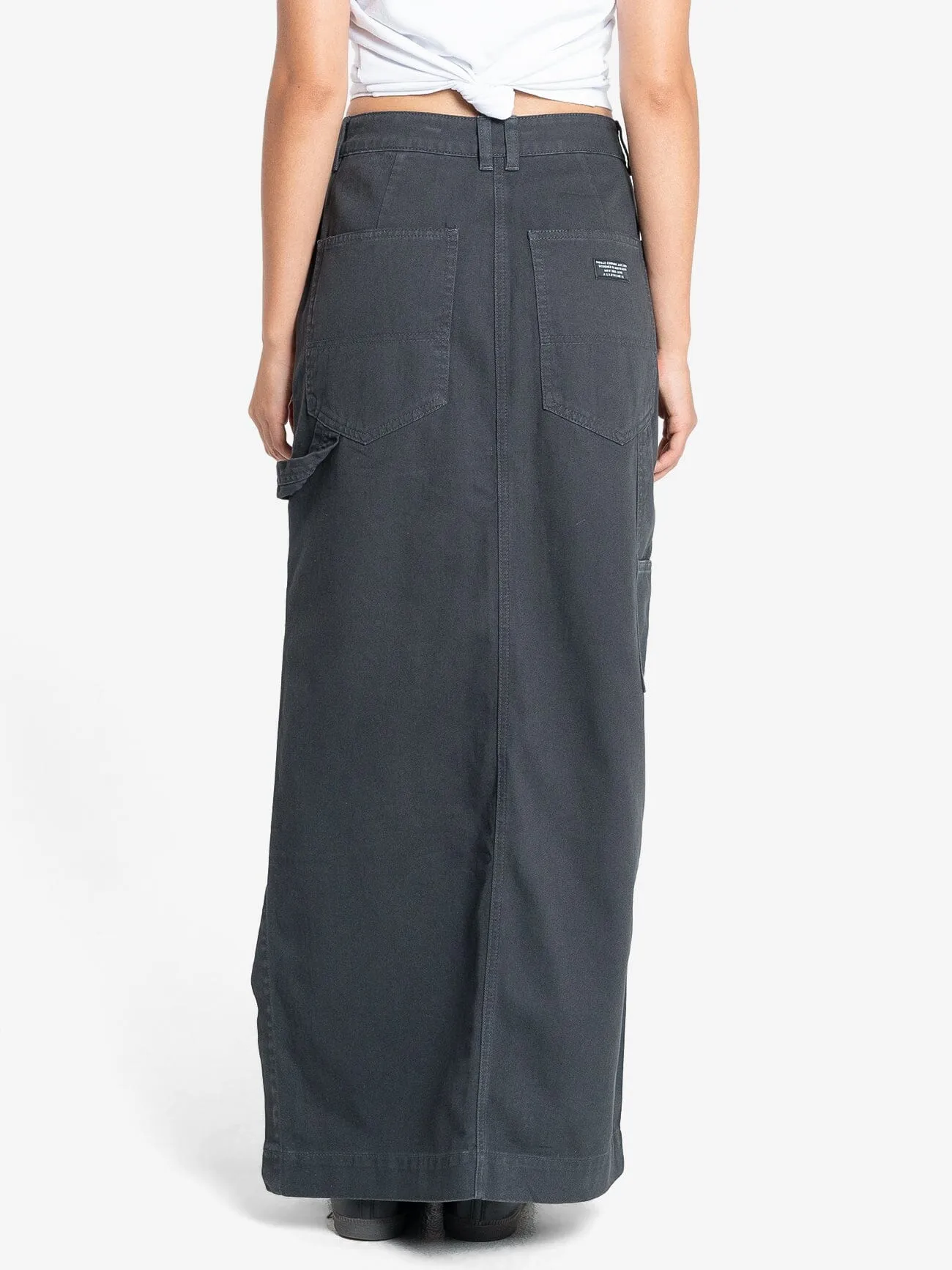 Carpenter Maxi Skirt - Dark Charcoal