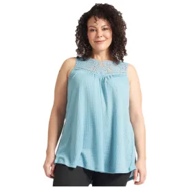 Embroidered Shirt - Light Turquoise | Plus Size