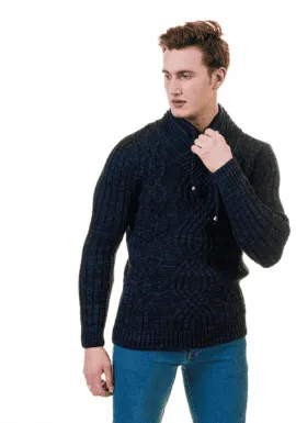 European Wool Luxury Zippered With Sweater Jacket Warm Winter Tailor