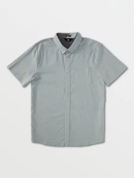 Everett Oxford Short Sleeve Shirt - Storm Blue