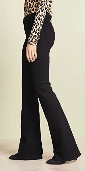 Frame - Le High Flare Jeans in Film Noir