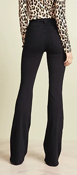 Frame - Le High Flare Jeans in Film Noir