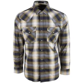 Frontier Shirt Ls Grey Navy Plaid 21