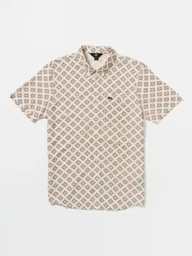 High Ball Short Sleeve Woven Shirt - White Flash