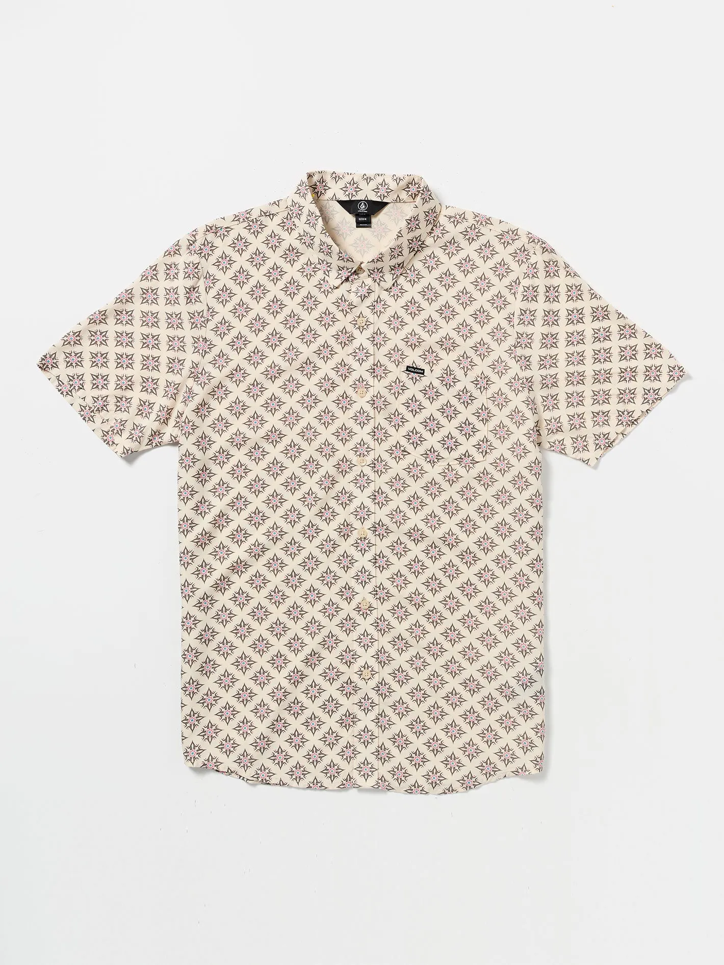 High Ball Short Sleeve Woven Shirt - White Flash