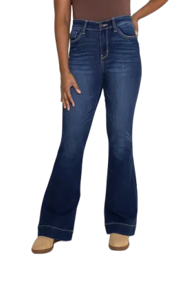 Judy Blue Women's Trouser Flare High Rise Jeans