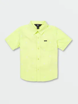 Little Boys Patterson Short Sleeve Woven Shirt - Shadow Lime