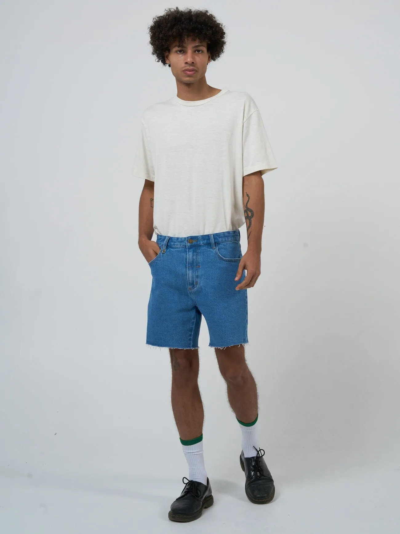 Mandude Denim Short - Peel Blue