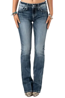 Miss Me Women's Angel Wing Embroidery Jeans