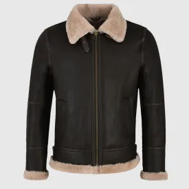 New Best Style Boyfriend Christmas Gift Black Sheepskin Jacket