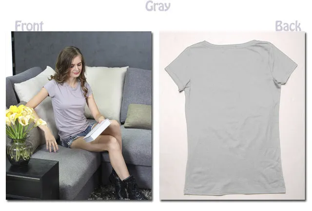 Plain Elastic Basic Cotton Casual Tees