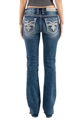 Rock Revival Women's Shell Pink B202 Boot Cut Jean