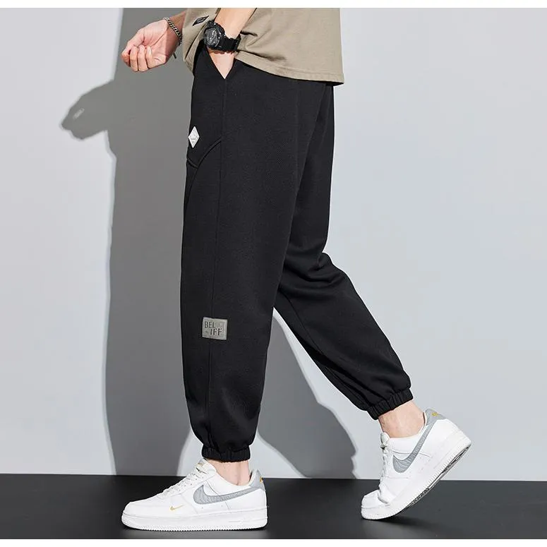 Tapered Knitted Sports Patched Pocket Sweatpant