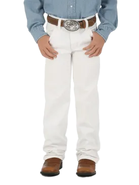 Wrangler Boy's White Pro Rodeo Cowboy Cut Original Fit Jeans